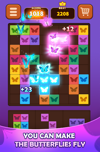 Triple Butterfly: Block Puzzle - Gameplay image of android game