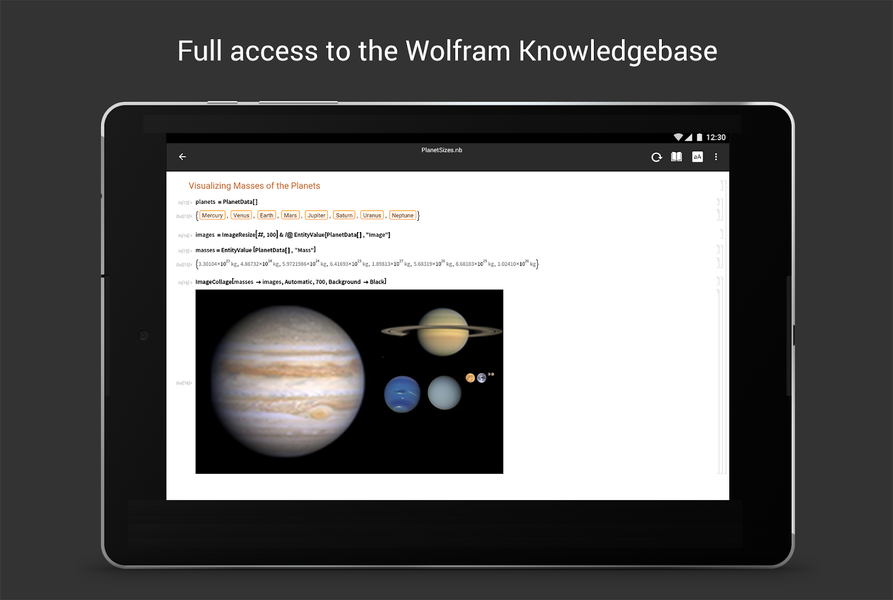 Wolfram Cloud - عکس برنامه موبایلی اندروید