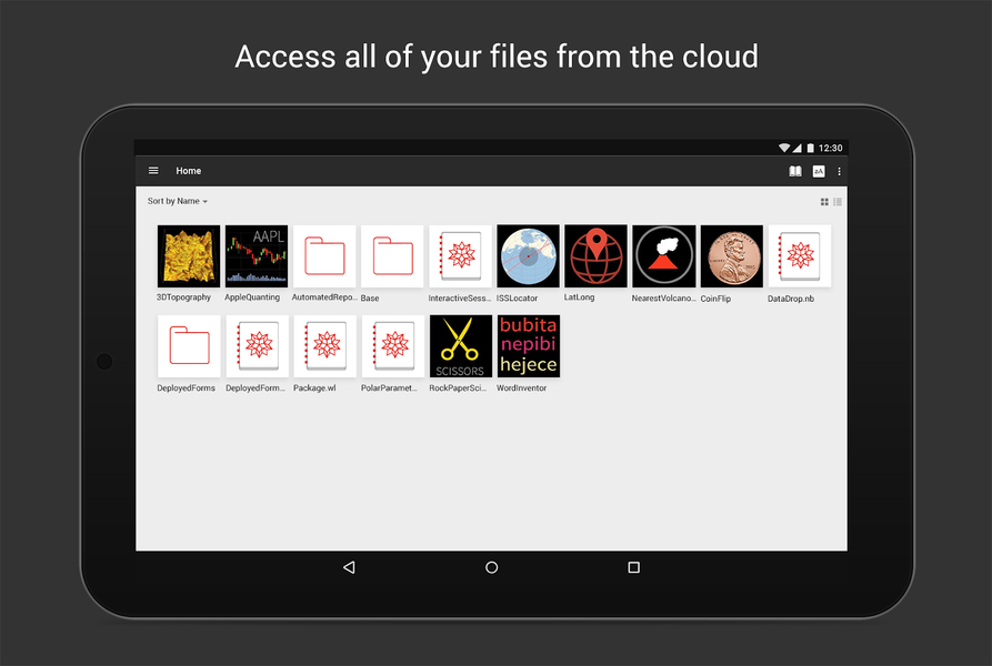 Wolfram Cloud - عکس برنامه موبایلی اندروید