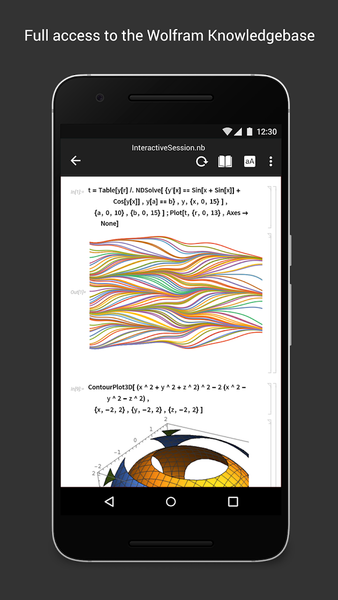 Wolfram Cloud - عکس برنامه موبایلی اندروید