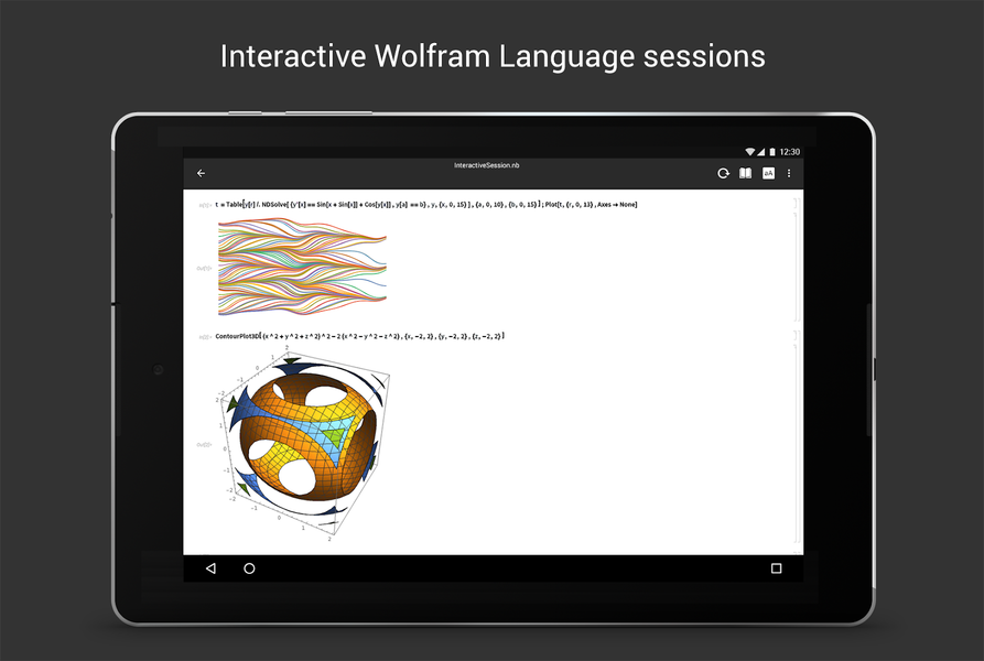 Wolfram Cloud - عکس برنامه موبایلی اندروید