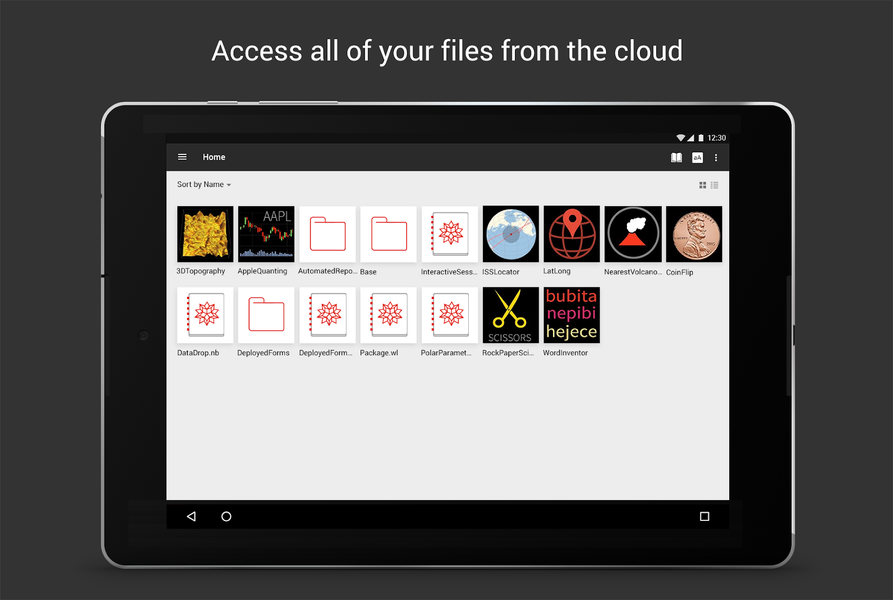 Wolfram Cloud - عکس برنامه موبایلی اندروید