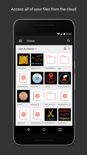 Wolfram Cloud - عکس برنامه موبایلی اندروید