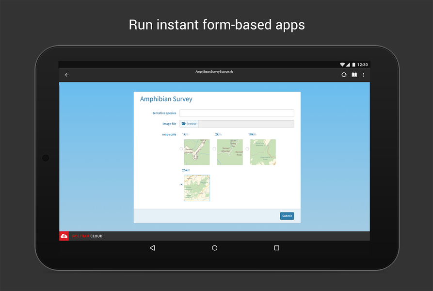 Wolfram Cloud - عکس برنامه موبایلی اندروید