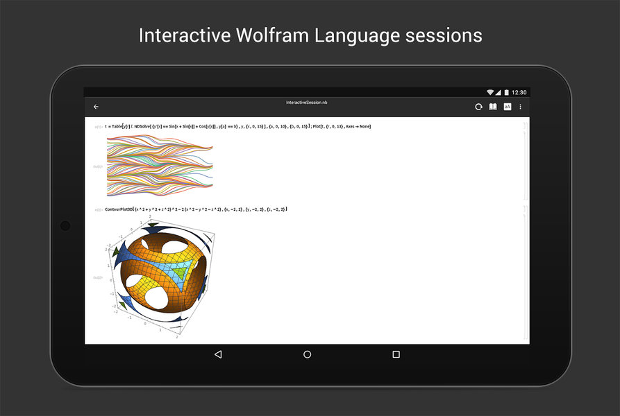 Wolfram Cloud - عکس برنامه موبایلی اندروید