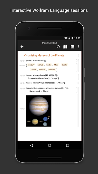Wolfram Cloud - عکس برنامه موبایلی اندروید