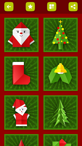 Origami Christmas Decorations - Image screenshot of android app