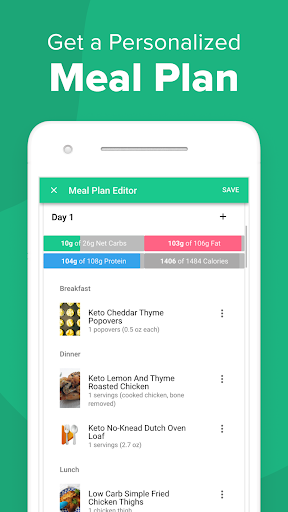 Carb Manager–Keto Diet Tracker - عکس برنامه موبایلی اندروید
