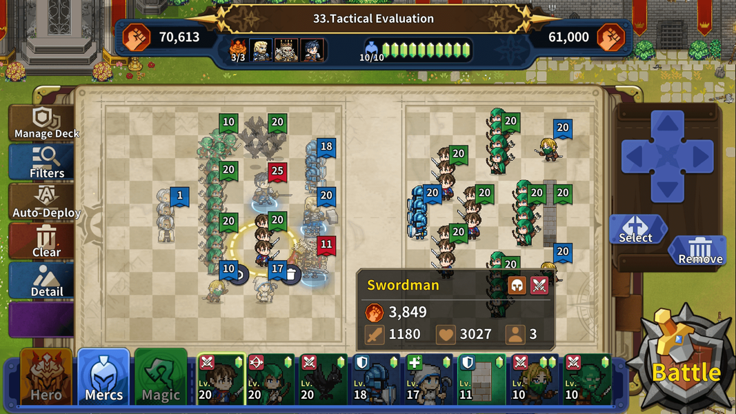 Kingsland: Battle Simulation - Gameplay image of android game