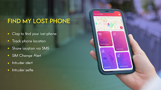 Find lost phone: Phone Tracker - Image screenshot of android app