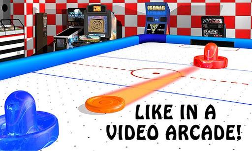 Air Hockey - Ice to Glow Age - Gameplay image of android game