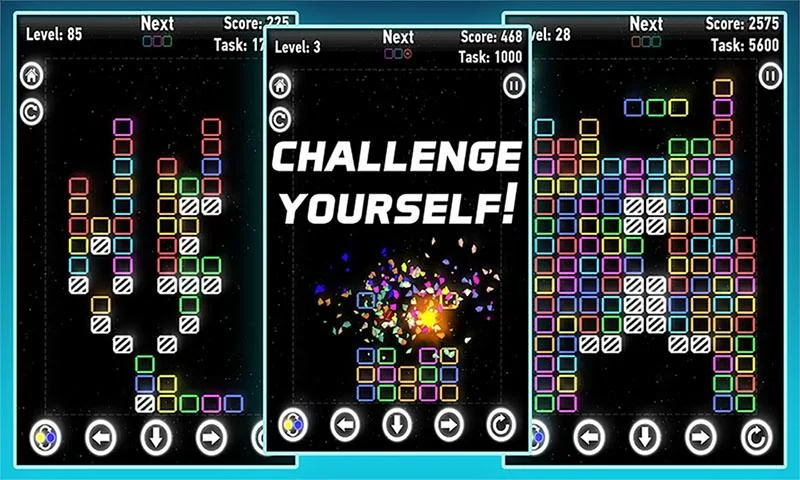 Glow Block – Neon Blocks Game - عکس بازی موبایلی اندروید