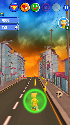 Halloween Cat Monster Run - Image screenshot of android app