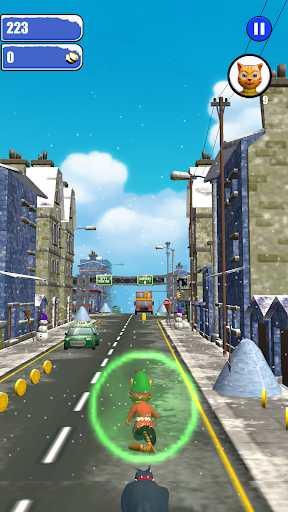 Leo Cat Ice Run - Frozen City - Gameplay image of android game