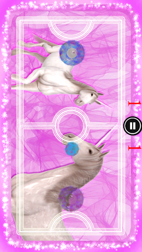 Princess Unicorn - Air Hockey - Gameplay image of android game