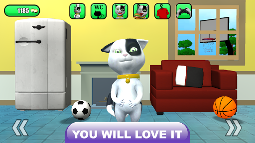 Talking Baby Cat Max Pet Games - Gameplay image of android game