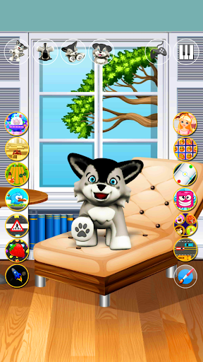 Talking Dog Husky Puppy - Gameplay image of android game
