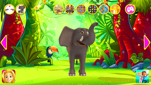 Talking Elephant King Red - Gameplay image of android game