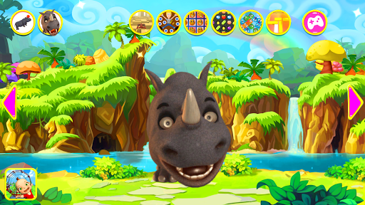 Talking Rhino Hero And Junior - Gameplay image of android game