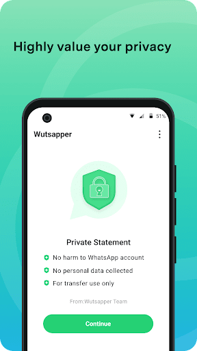 Mutsapper - Chat App Transfer - Image screenshot of android app