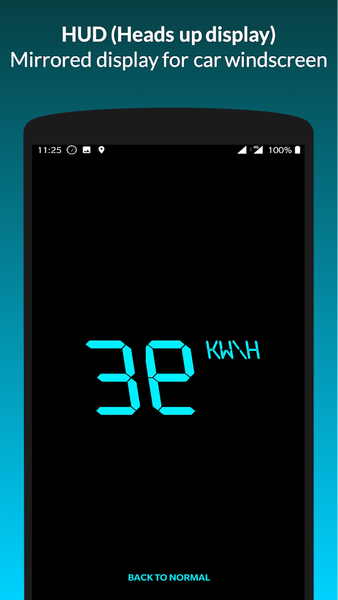 Speedometer GPS HUD - Image screenshot of android app