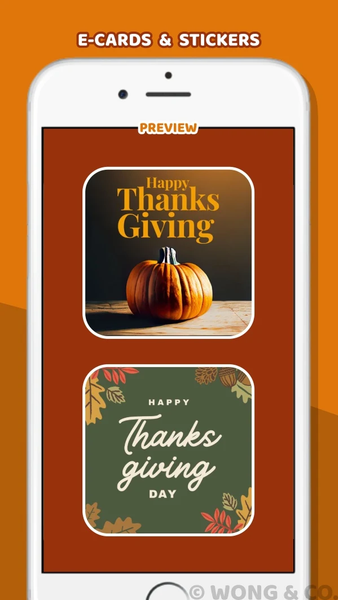 Thanksgiving eCards & GIFs - Image screenshot of android app