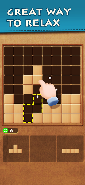 Wood Block Puzzle Classic Game - Gameplay image of android game