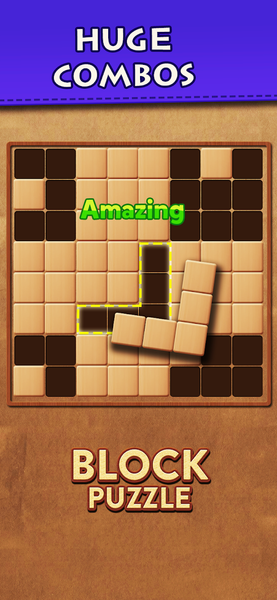 Wood Block Puzzle Classic Game - Gameplay image of android game