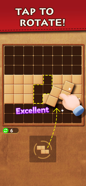 Wood Block Puzzle Classic Game - Gameplay image of android game