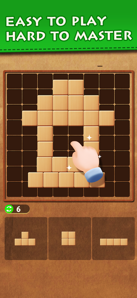 Wood Block Puzzle Classic Game - Gameplay image of android game