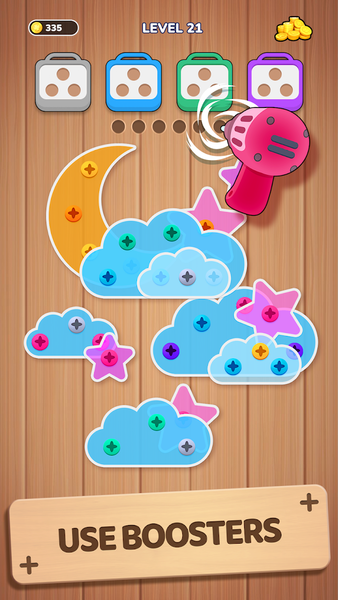 Woodle Screw Jam: Nuts & Bolts - عکس بازی موبایلی اندروید