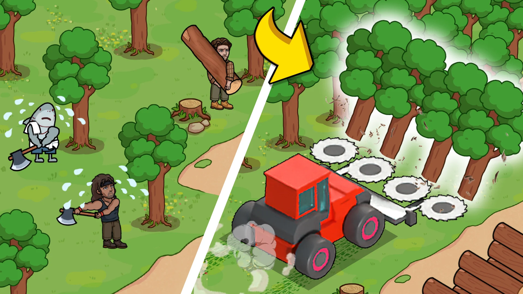 Lumber Out - Gameplay image of android game
