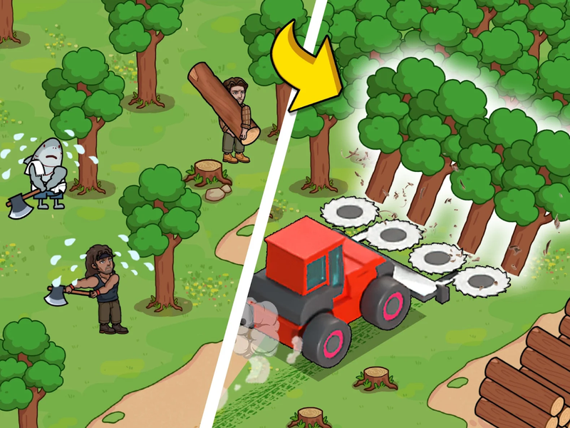 Lumber Out - Gameplay image of android game