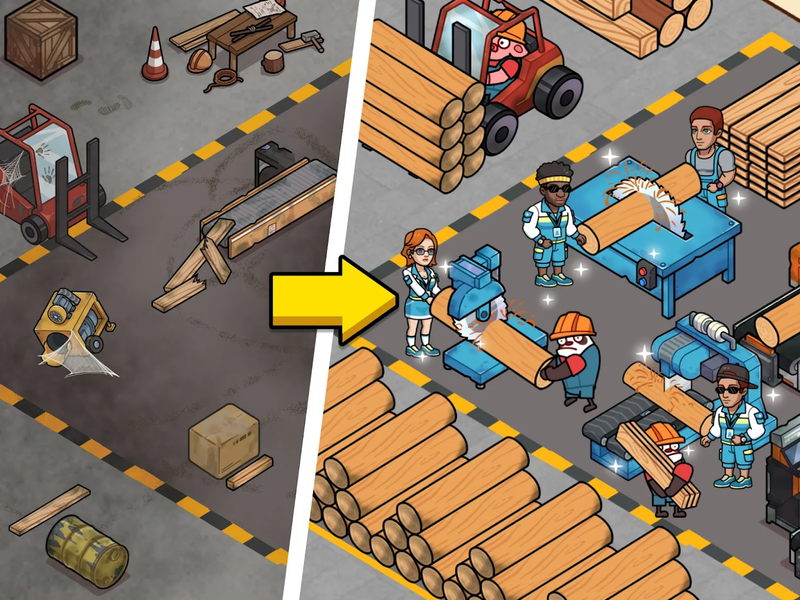 Lumber Out - Gameplay image of android game