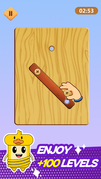 Wood Nuts & Bolts Puzzle - Gameplay image of android game