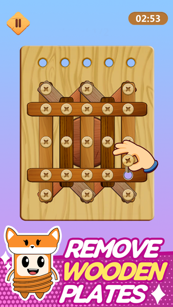 Wood Nuts & Bolts Puzzle - عکس بازی موبایلی اندروید