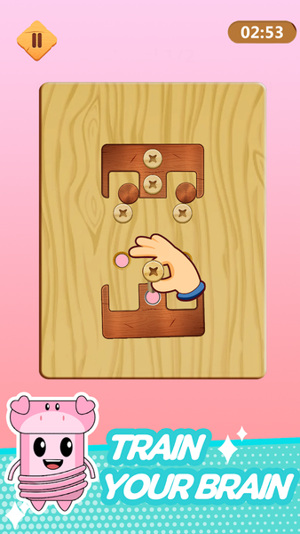 Wood Nuts & Bolts Puzzle - عکس بازی موبایلی اندروید