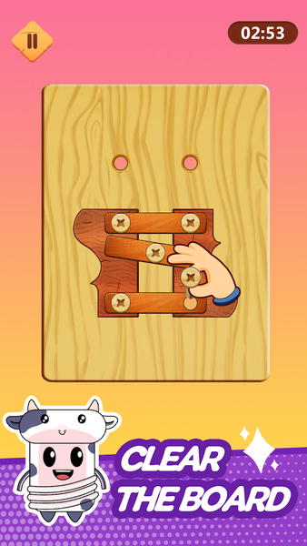 Wood Nuts & Bolts Puzzle - عکس بازی موبایلی اندروید