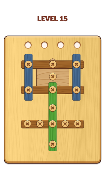 Wood Screw & Nuts Puzzle - Gameplay image of android game