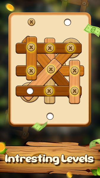 Screw Puzzle Wood Nuts & Bolts - Gameplay image of android game