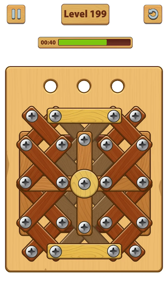 Nuts Bolts ASMR - Wood Nuts - عکس بازی موبایلی اندروید