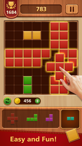 Block Master - Wood Block & Cl - Gameplay image of android game