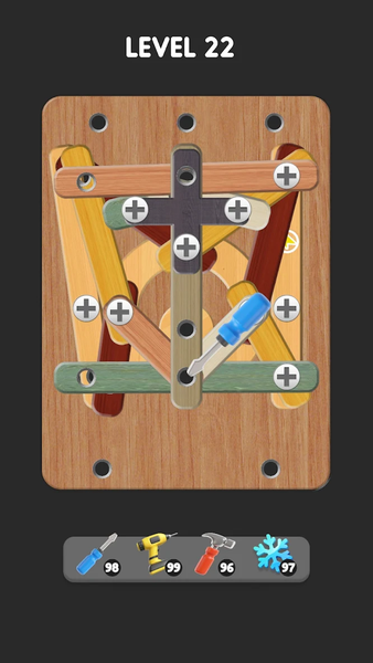 Wood Screw Puzzle, Nuts&Bolts - عکس بازی موبایلی اندروید