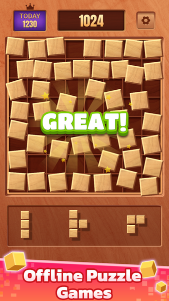 Wood Blast: Block Puzzle Games - Gameplay image of android game