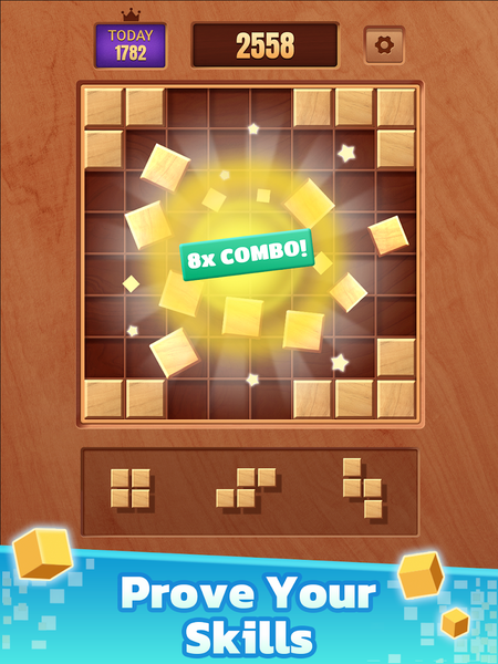 Wood Blast: Block Puzzle Games - Gameplay image of android game