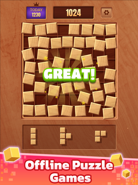 Wood Blast: Block Puzzle Games - Gameplay image of android game