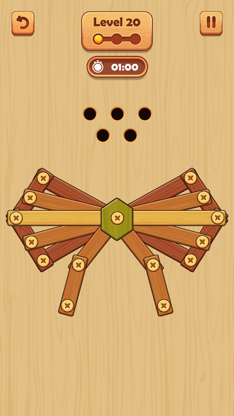 Wooden Nuts: Wood Nuts & Bolts - Gameplay image of android game