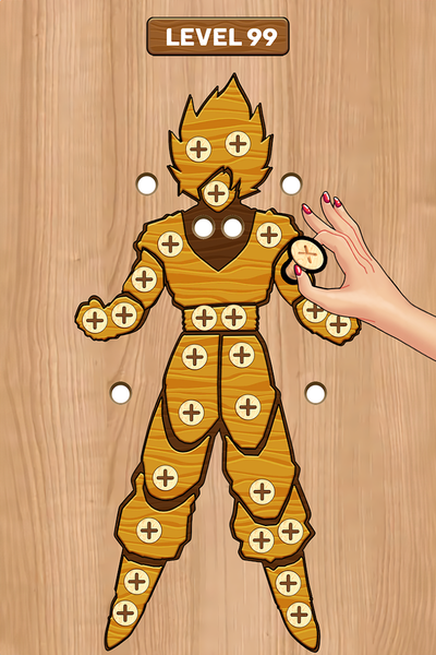 Wood Nuts & Bolts Screw Master - عکس بازی موبایلی اندروید