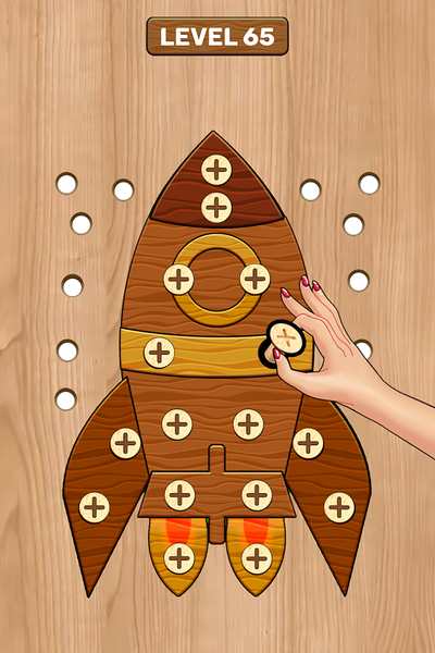 Wood Nuts & Bolts Screw Master - عکس بازی موبایلی اندروید
