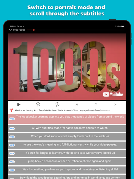 Woodpecker - Language Learning - Image screenshot of android app